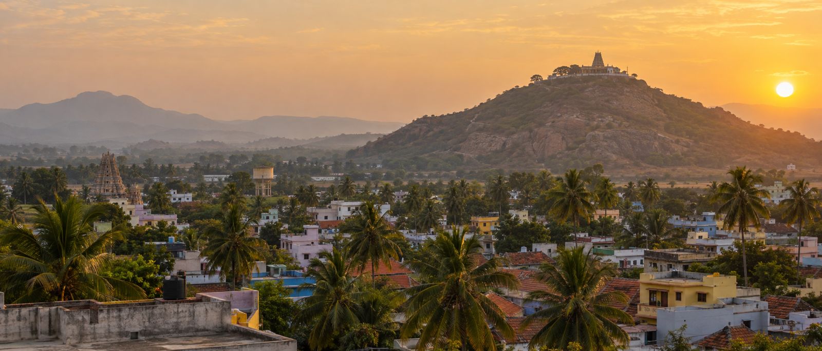 காரிமங்கலம் நகரின் மாலைக் காட்சி (விளக்கப் படம்)