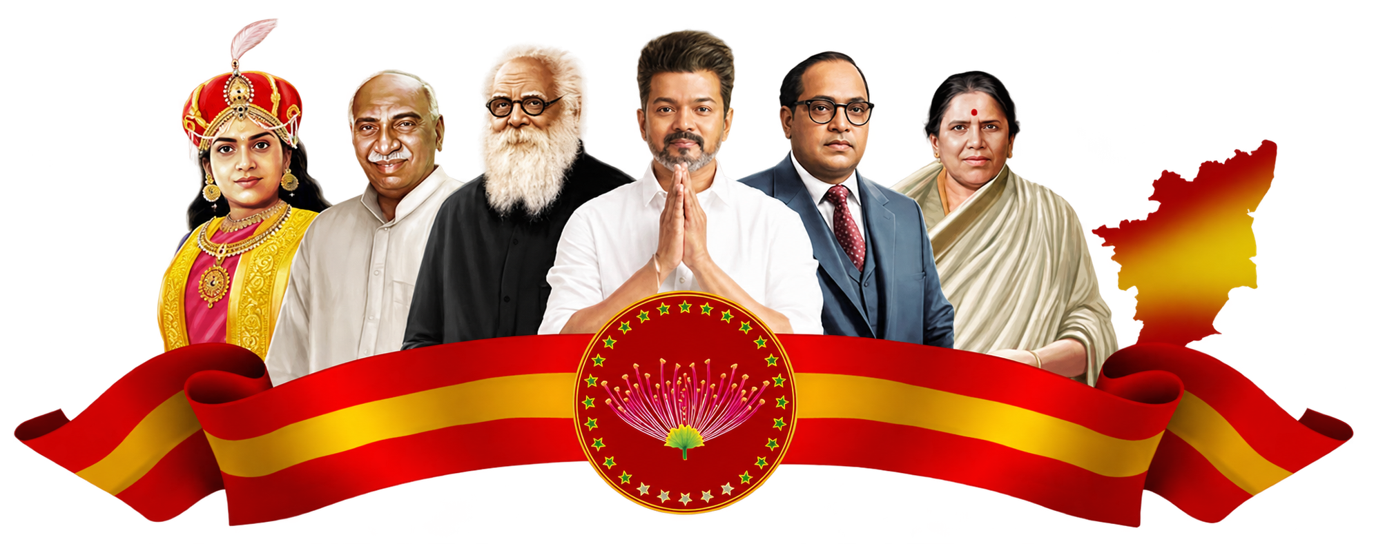 விஜய் மற்றும் கழகத்தின் கொள்கைத் தலைவர்கள்
